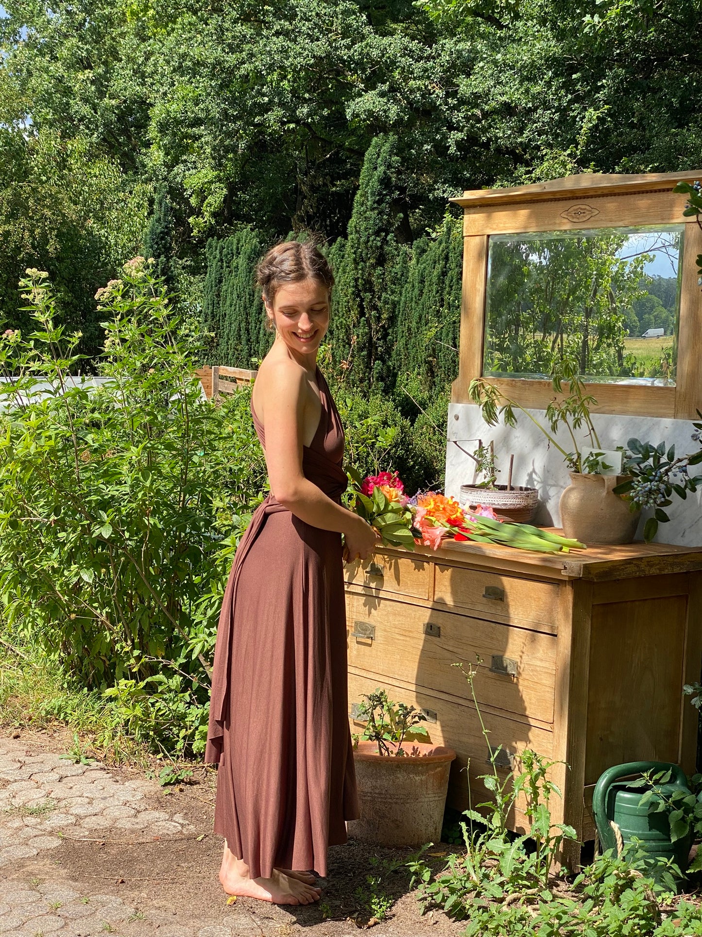 Midi-Wickelkleid