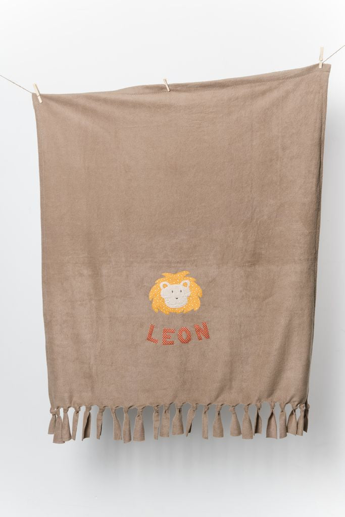 Kuscheldecke Löwe Kinder