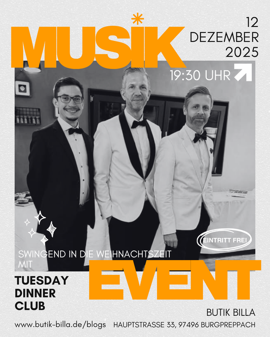 Musik in der Butik: Swingend in die Weihnachtszeit 🎶